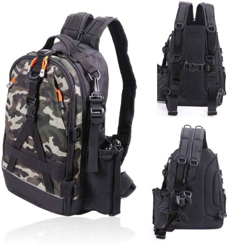 fly fishing backpack with net holder